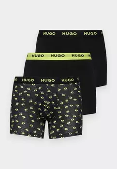 Трусики BOXER 3 PACK HUGO, черный