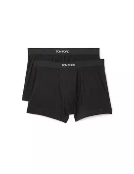 Трусики-боксеры из хлопкового модала Bipack Tom Ford, черный