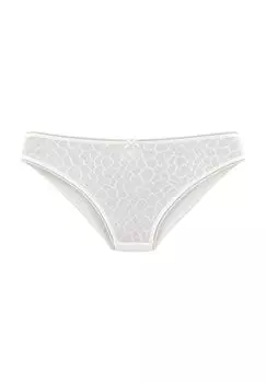 Трусики Chiara, сетчатый узор, однотонные, женские LASCANA, цвет 1493 Cream