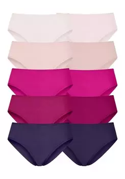 Трусики GO IN, цвет Beige/Dark purple/Powder/Dark pink