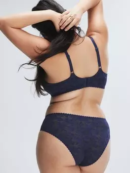 Трусики-хипстеры Savage X Fenty Lavish Lace, цвет Dark & Stormy Blue