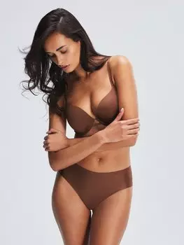 Трусики-хипстеры Savage X Fenty Microfiber No-Show, цвет Brown Sugar Nude