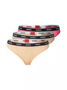 Трусики HUGO, цвет Beige/Orange/Raspberry