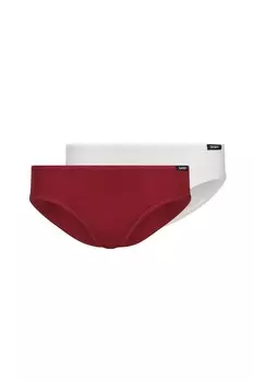 Трусики из хлопка - 2 пары Skiny, красный