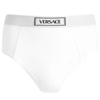 Трусики из хлопка Versace, белый