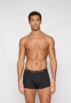 Трусики MEN EVERYDAY TRUNK 2 PACK Puma, цвет black orange