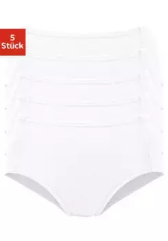 Трусики Petite Fleur (5 шт. в упаковке), из мягкого пике, белый