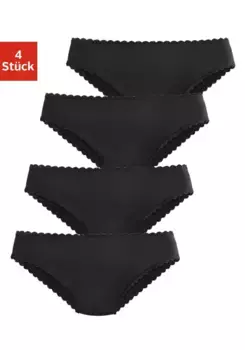 Трусики Petite Fleur Jazz (4 шт.) из мягкой микрофибры, черный