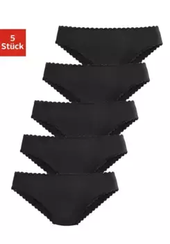 Трусики Petite Fleur Jazz (5 шт.) из мягкой микрофибры, черный
