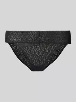 Трусики с кружевной отделкой Calvin Klein Underwear, черный