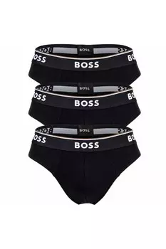 Трусики с логотипом - 3 пары Boss, черный
