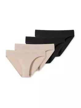 Трусики Schiesser Modal Essentials, бежевый/черный