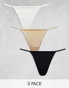 Трусики-стринги Cotton On Invisible String, 3 шт Cotton:On