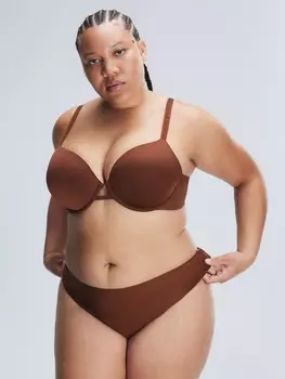 Трусики-стринги Savage X Fenty Microfiber No-Show, цвет Brown Sugar Nude