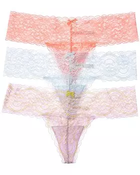 Трусики-стринги Skarlett Blue 3pk Obsessed, серый
