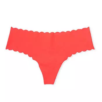 Трусики-стринги Victoria's Secret Sexy Illusions No-Show Thong, красно-оранжевый