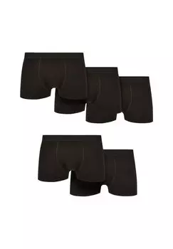 Трусики URBAN CLASSICS HERREN SOLID ORGANIC COTTON BOXER SHORTS 5-PACK Urban Classics, черный