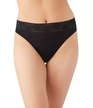 Трусики Wacoal Comfort Touch с высоким вырезом, черный