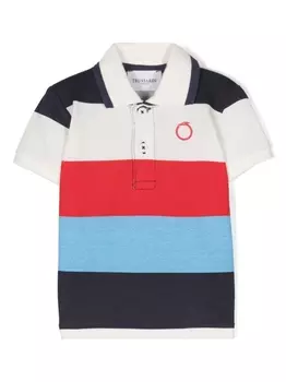 Trussardi рубашка поло в полоску, синий