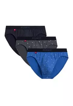 Трусы 3 PACK Atlantic, синий