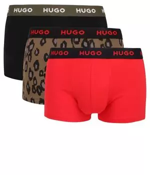 Трусы 3 шт. Hugo Bodywear, хаки