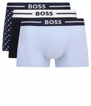 Трусы 3 шт. смелый дизайн Boss, синий