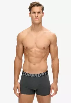 Трусы 3ER PACK LOGOBUND Superdry, серый