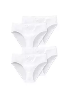 Трусы 4-PACK ESSENTIALS Schiesser, белый