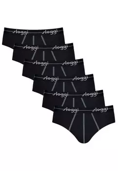 Трусы 6 PACK START Sloggi, черный