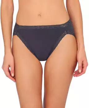 Трусы Bliss Lace-Trim Cotton French-Cut Brief Underwear 152058 Natori, синий