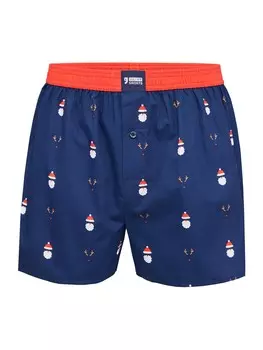 Трусы боксеры Happy Shorts XMAS, темно-синий