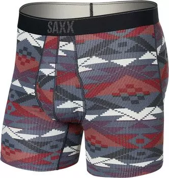 Трусы-боксеры из сетки Quest Quick Dry SAXX UNDERWEAR, цвет Asher Geo/Deep Navy