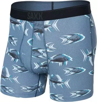 Трусы-боксеры из сетки Quest Quick Dry SAXX UNDERWEAR, цвет Scaled Up/Twilight