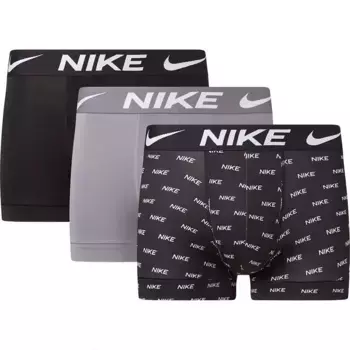 Трусы-боксеры Nike 3 units, черный/серый