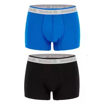 Трусы-боксеры Reebok 2 units, черный/синий