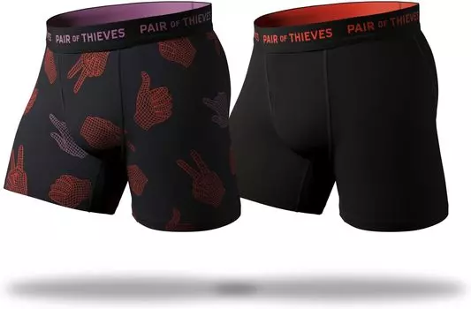 Трусы-боксеры RFE Super Fit Pair of Thieves, черный