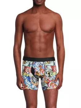 Трусы-боксеры с абстрактным принтом Robert Graham, цвет White Multi