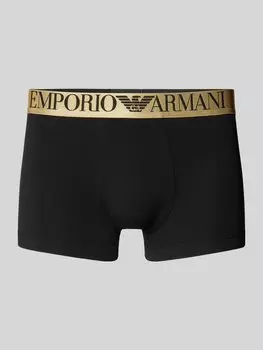 Трусы-боксеры с эластичным поясом Emporio Armani, черный