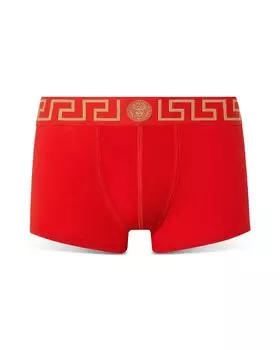 Трусы-боксеры с логотипом Topeka Cotton Low Rise Versace, красный