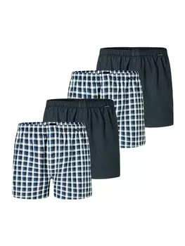 Трусы боксеры Schiesser, цвет blau/dunkelblau