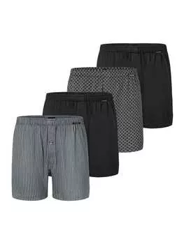 Трусы боксеры Schiesser, цвет grau/schwarz