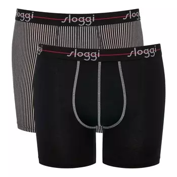 Трусы боксеры Sloggi, серый/черный