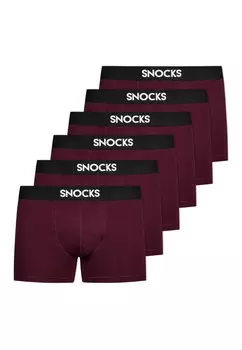 Трусы боксеры Snocks, темно-красный