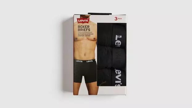 Трусы-боксеры Solid Basic Levi's, цвет Black