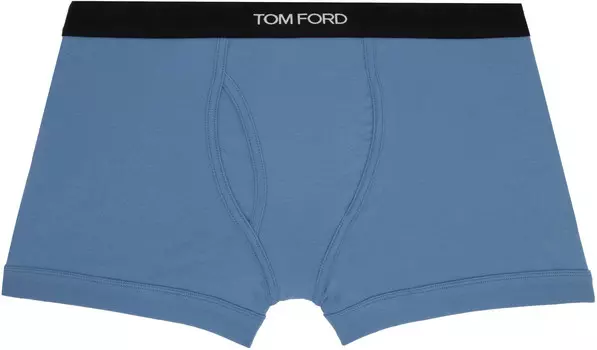 Трусы-боксеры TO FORD Blue Cotton, цвет синий TOM FORD