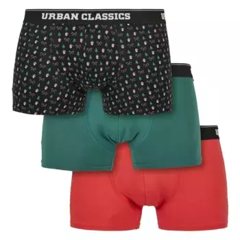 Трусы-боксеры Urban Classics Organic X-Mas 3 units, разноцветный