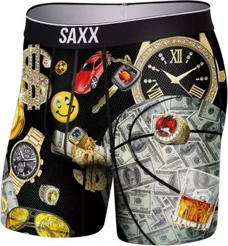 Трусы-боксеры Volt SAXX UNDERWEAR, цвет Money Baller/Black