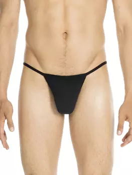 Трусы HOM Basic G String Plumes, черный