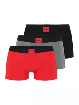 Трусы HUGO Boxer shorts GALAXY, цвет grey/red/black