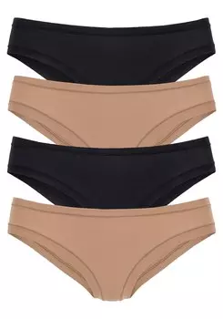 Трусы Lascana, цвет Camel/Black